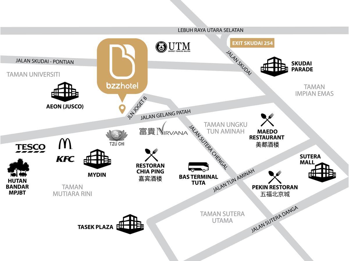 Bzz Hotel Skudai Buitenkant foto